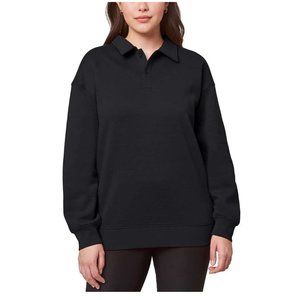 NWT Mondetta Womens Collared Fleece Pullover Long Sleeve Shirt Size M $60 8D116